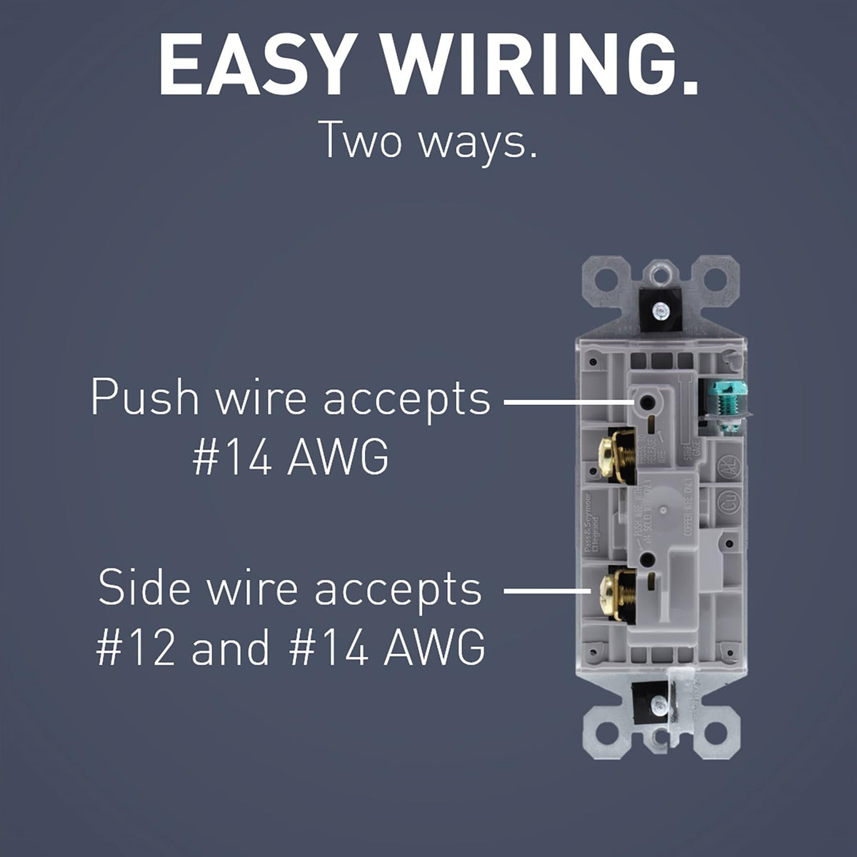 Pass & Seymour 15A switch suitable for 120/277V circuits.