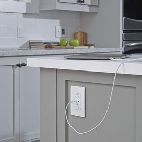 Pass & Seymour Radiant 1-gang plate supports Decorator and NEMA devices