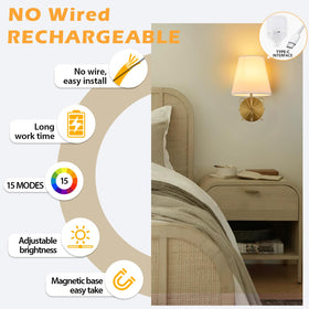 PASSICA DECOR rechargeable bulb with 6500mAh capacity delivers long runtime.