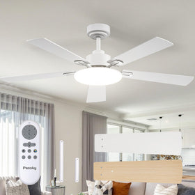 Passky 52-inch ceiling fan with light remote for cool comfort.
