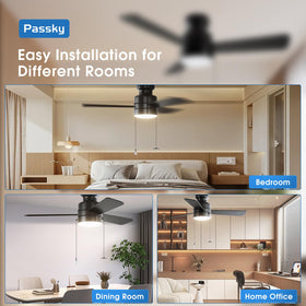 Passky outdoor-ready ceiling fan suitable for covered patios and breezeways.