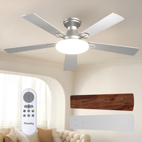 Passky ceiling fan with remote and light for effortless cooling and convenient control.