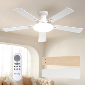 Passky 52-inch ceiling fan with lights in action, improving airflow and ambiance.