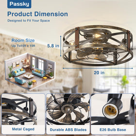 Passky quiet DC motor delivers powerful airflow with whisper-quiet operation.