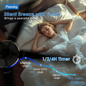 Passky quiet operation at 35dB for peaceful rooms