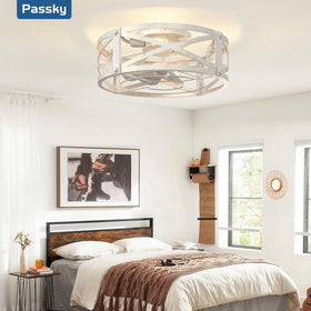 Passky fan with remote and 6 speeds offers versatile comfort.