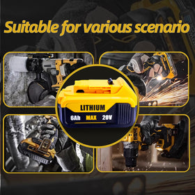 Passnag 6000mAh battery for DeWalt DCD/DCF/DCG series with reliable performance