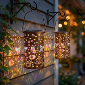 PASUTO balcony butterfly lantern brightens compact outdoor spaces at night
