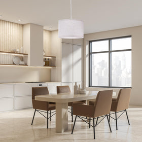 PATIKIL fabric shade and 15ft cord create versatile placements in kitchens and bedrooms.
