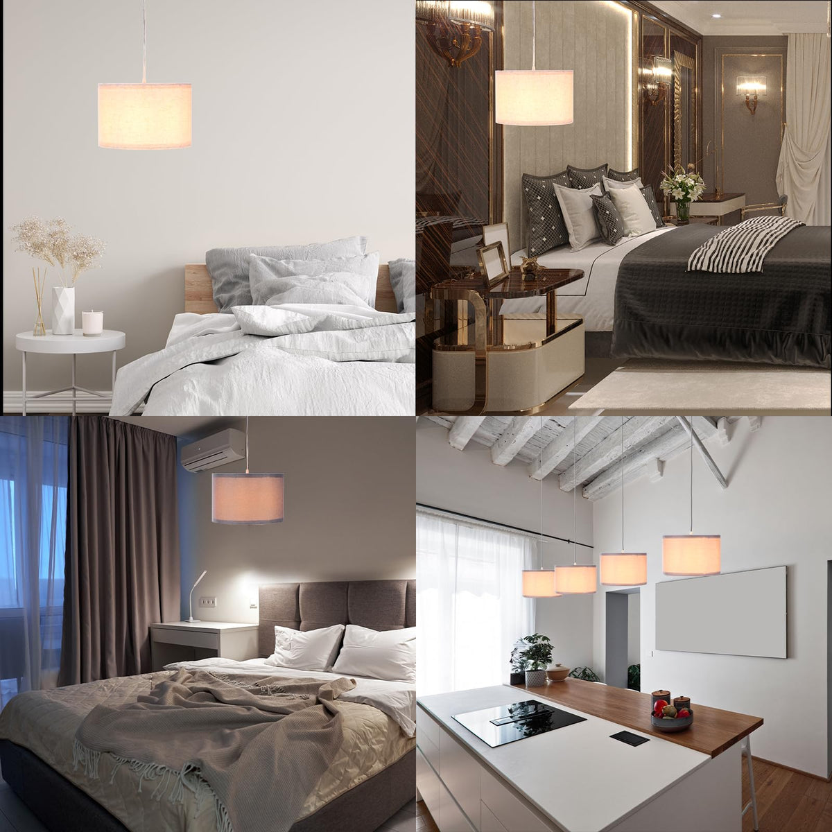 PATIKIL natural linen shade softens brightness for relaxed evenings.
