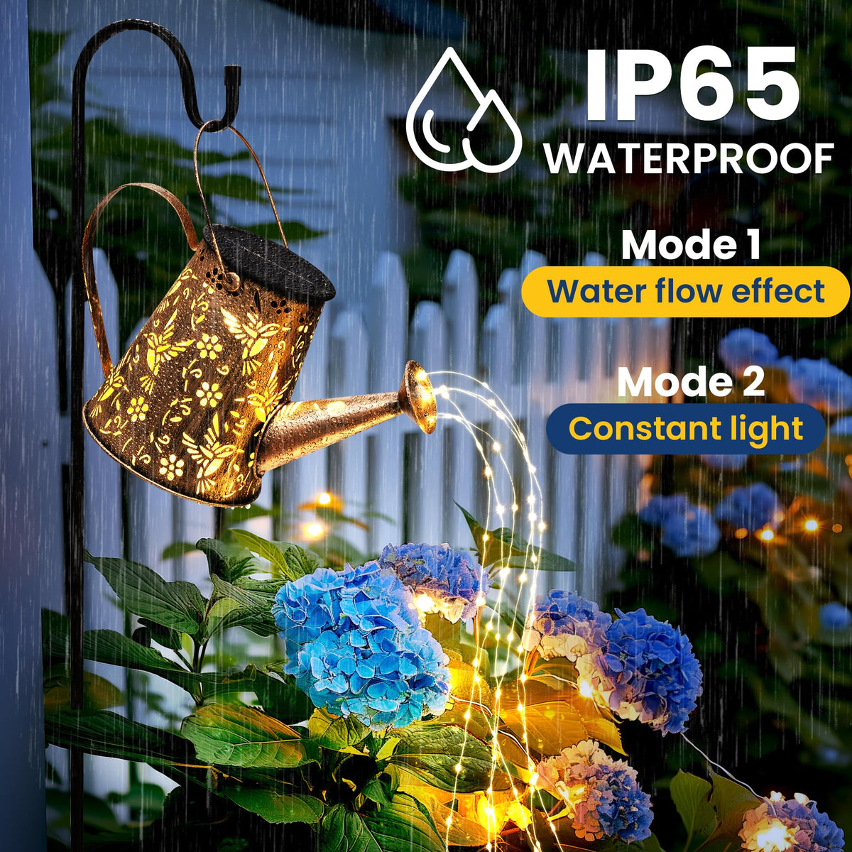 PATIOPIA IP65 waterproof lantern withstands rain and frost for year-round use