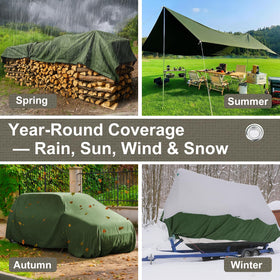 Patiobay tarp acts as a versatile canopy or roof tarp.