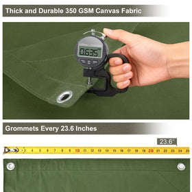 Patiobay water-repellent tarp keeps gear dry.