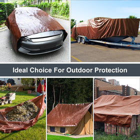 Patiobay waterproof UV-resistant tarp protecting gear from weather