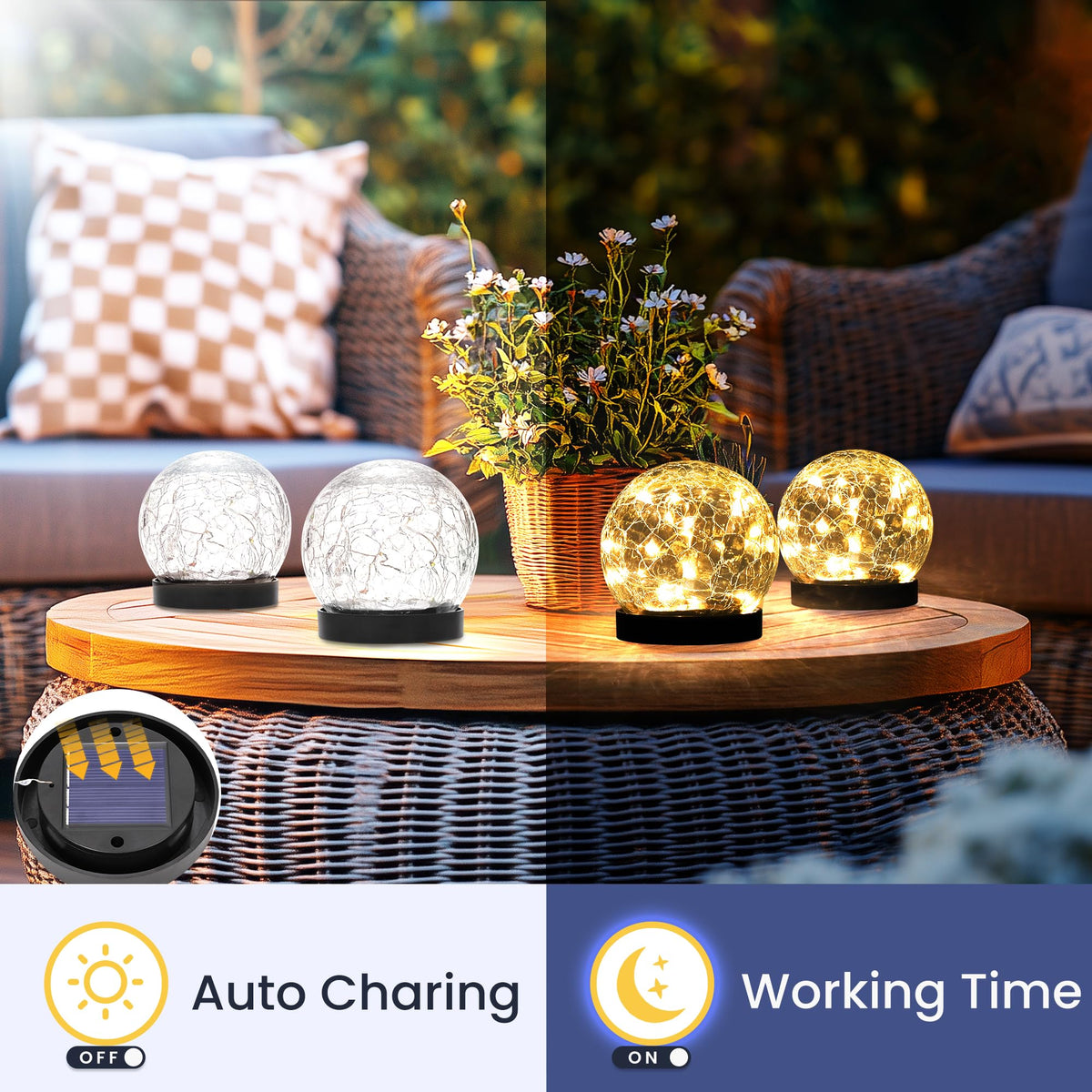 PATIOPIA outdoor globe light decor for porch and balcony