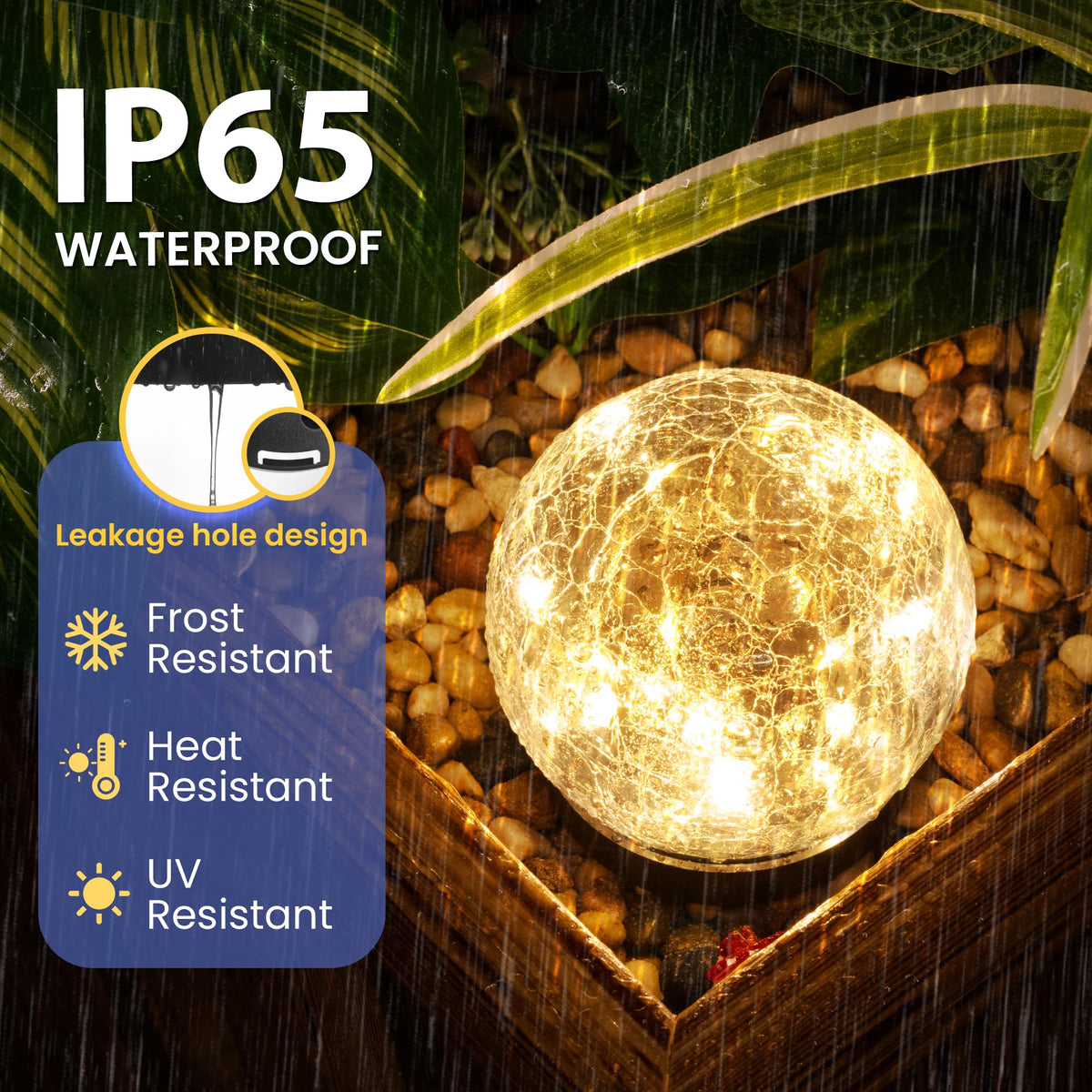 PATIOPIA warm-white globe light enhances outdoor porch and garden