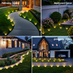 PATIOWIN IP44 waterproof solar ground light works in all weather conditions.