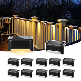 PATIOWIN solar step light on stairs delivers warm, safe illumination