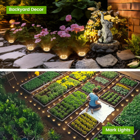 PATIOWIN pathway lighting for driveways boosts nighttime safety along paths.