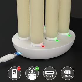 Patiphan 3D flame wax candles delivering lifelike flicker and ambiance