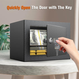 PATRON small safe box wall-mount ready for discreet placement.