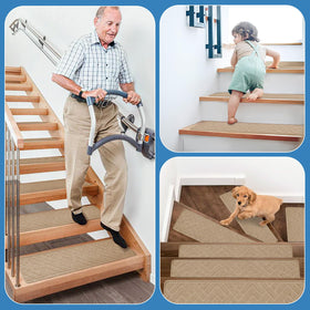 PATTENGO stair treads ideal for families with kids, elders, and pets use.