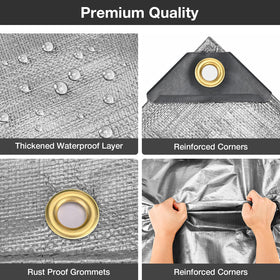 Pattiumo tarp dual-color sides green and brown for versatile camouflage