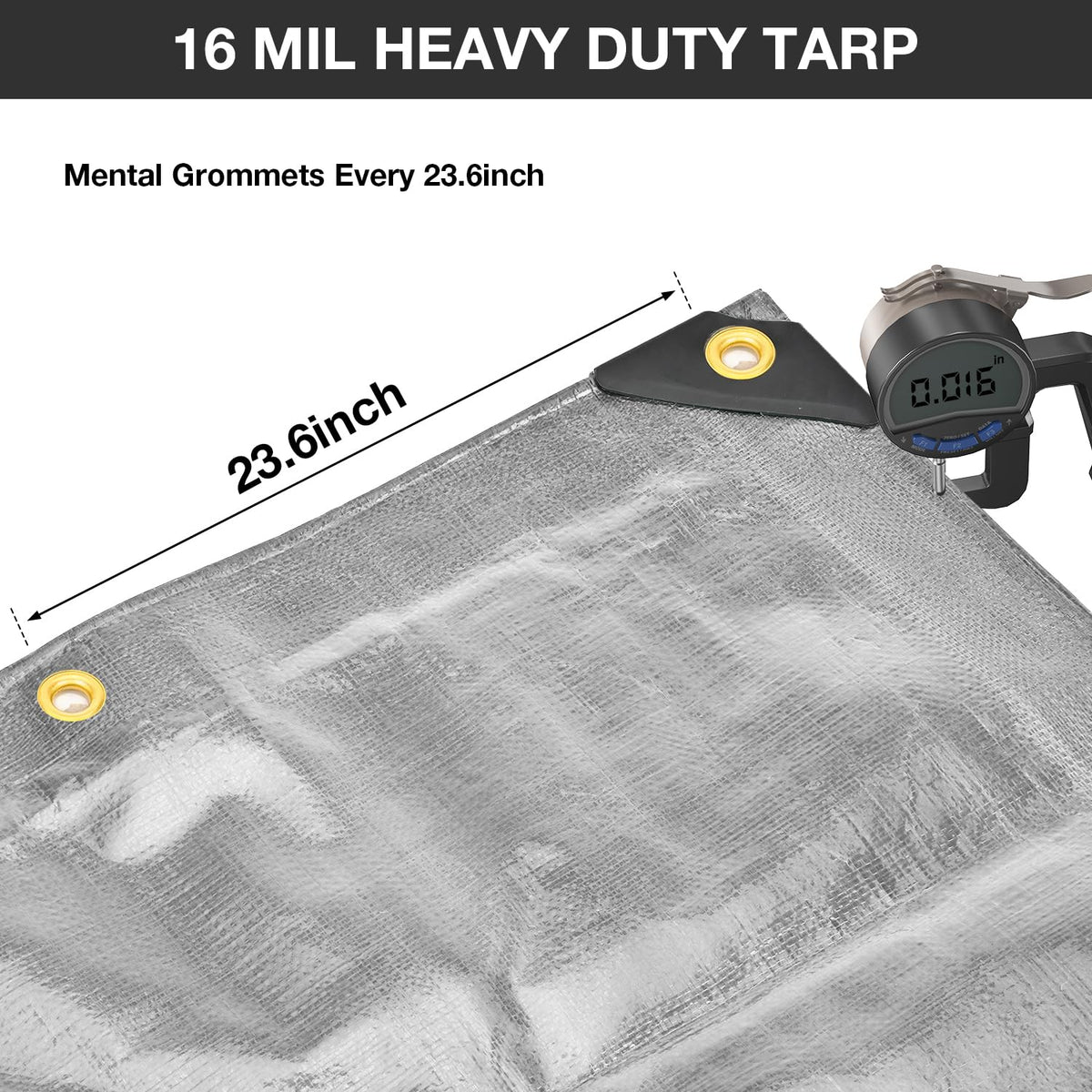 Pattiumo tarp heat-sealed edges indicating durable seam integrity