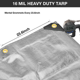 Pattiumo tarp heat-sealed edges indicating durable seam integrity