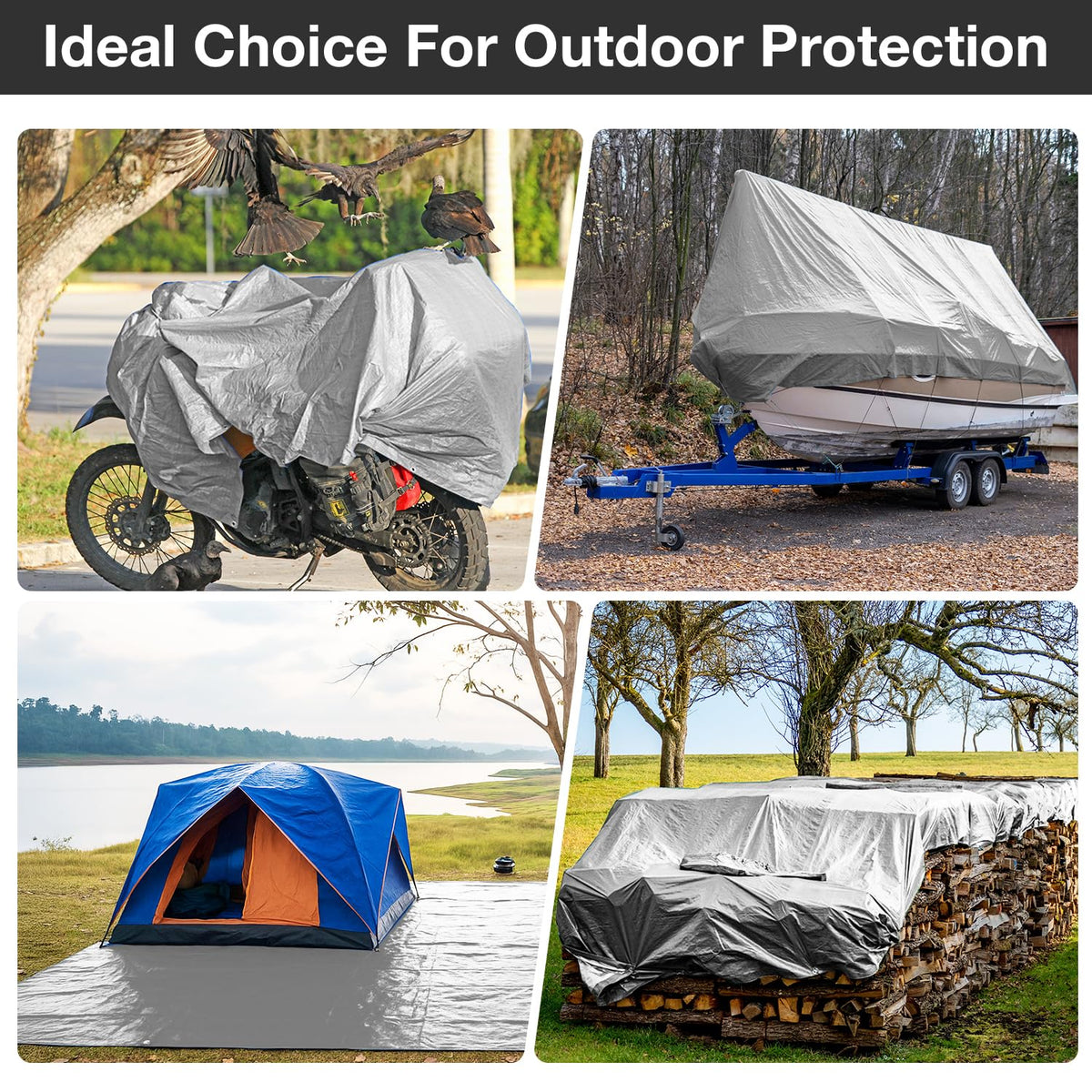 Pattiumo tarp double-folded edges with rope for strong borders