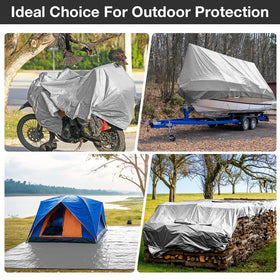Pattiumo tarp double-folded edges with rope for strong borders