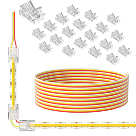 PAUTIX 3-pin 10mm COB LED connector enables seamless strip joins.