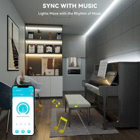 PAUTIX CCT COB LED strip light voice control with Alexa/Google.
