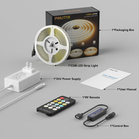 PAUTIX COB LED strip closet lighting for bright visibility.