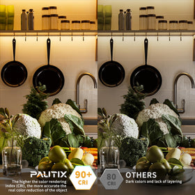 PAUTIX COB LED strip high CRI 93+ for accurate color rendering