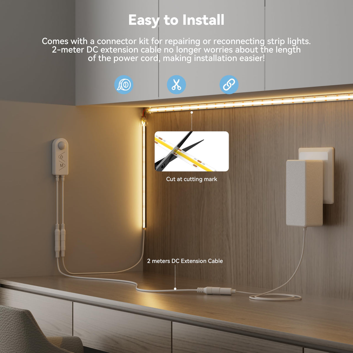 PAUTIX extension cables with a total reach up to 3.5m for flexibility