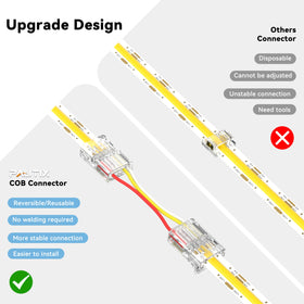 PAUTIX gapless connection on COB LED strip for continuous light.