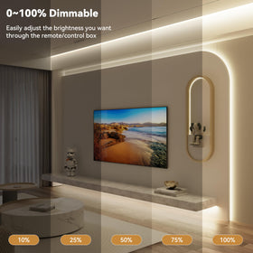 PAUTIX LED strip provides 4000K diffused light for kitchens and living spaces.