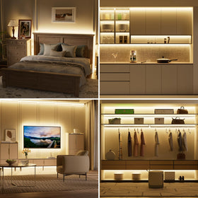 PAUTIX LED strip warm white 20ft TV backlighting for immersive viewing