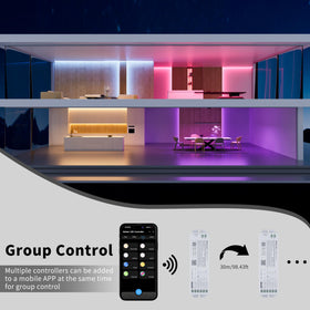 PAUTIX ML5 RF transmission supports synchronized dimming within range.