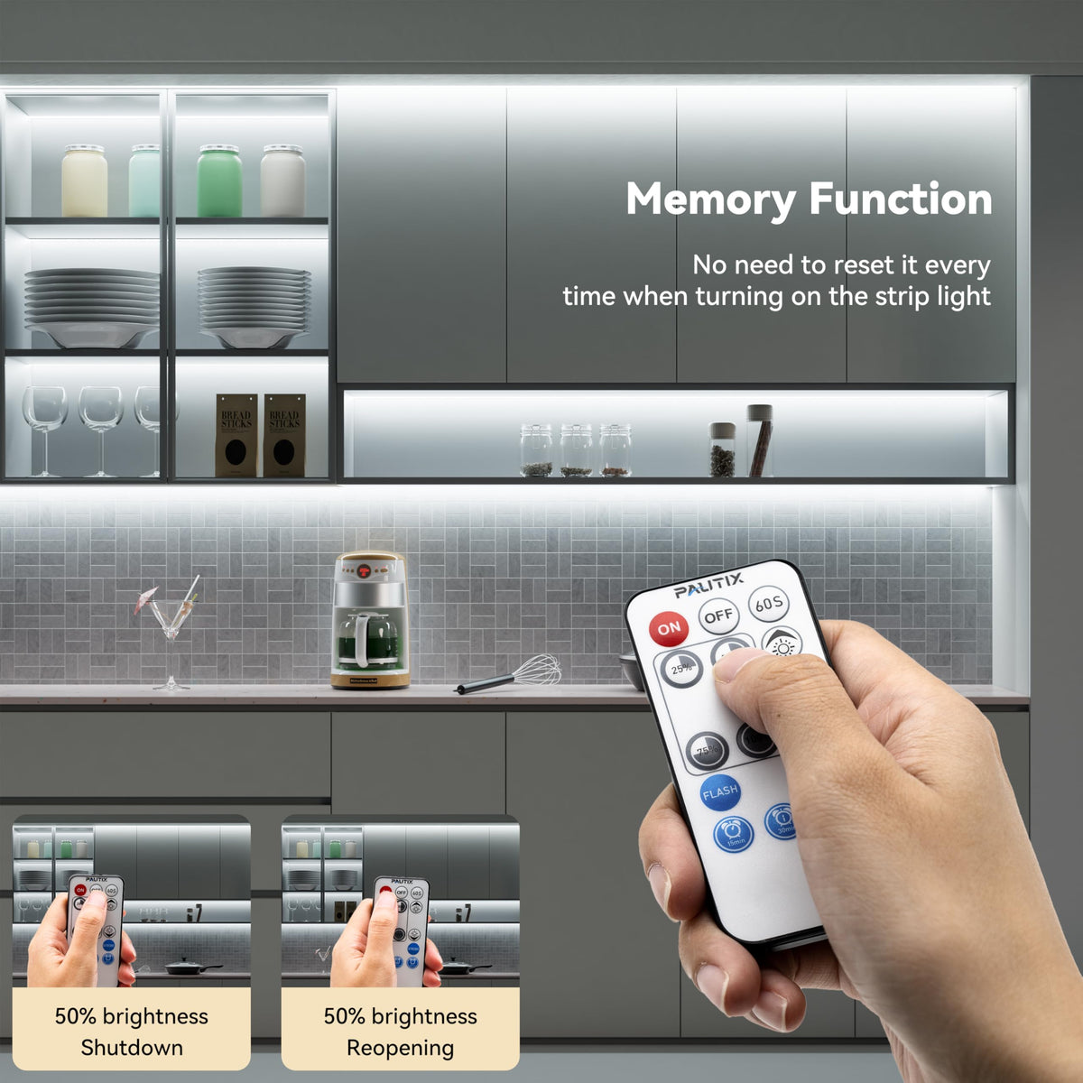 PAUTIX memory and timer keep last settings and delayed shutdown