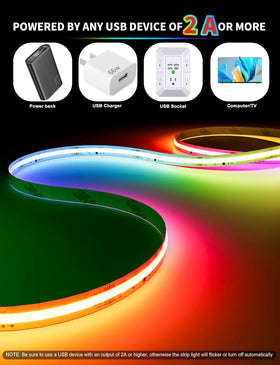 PAUTIX USB-powered lights suitable for TV, bedroom, and kitchen