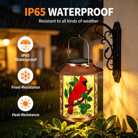 Pawatee Cardinal front porch lantern shines warmly for welcoming outdoor spaces.
