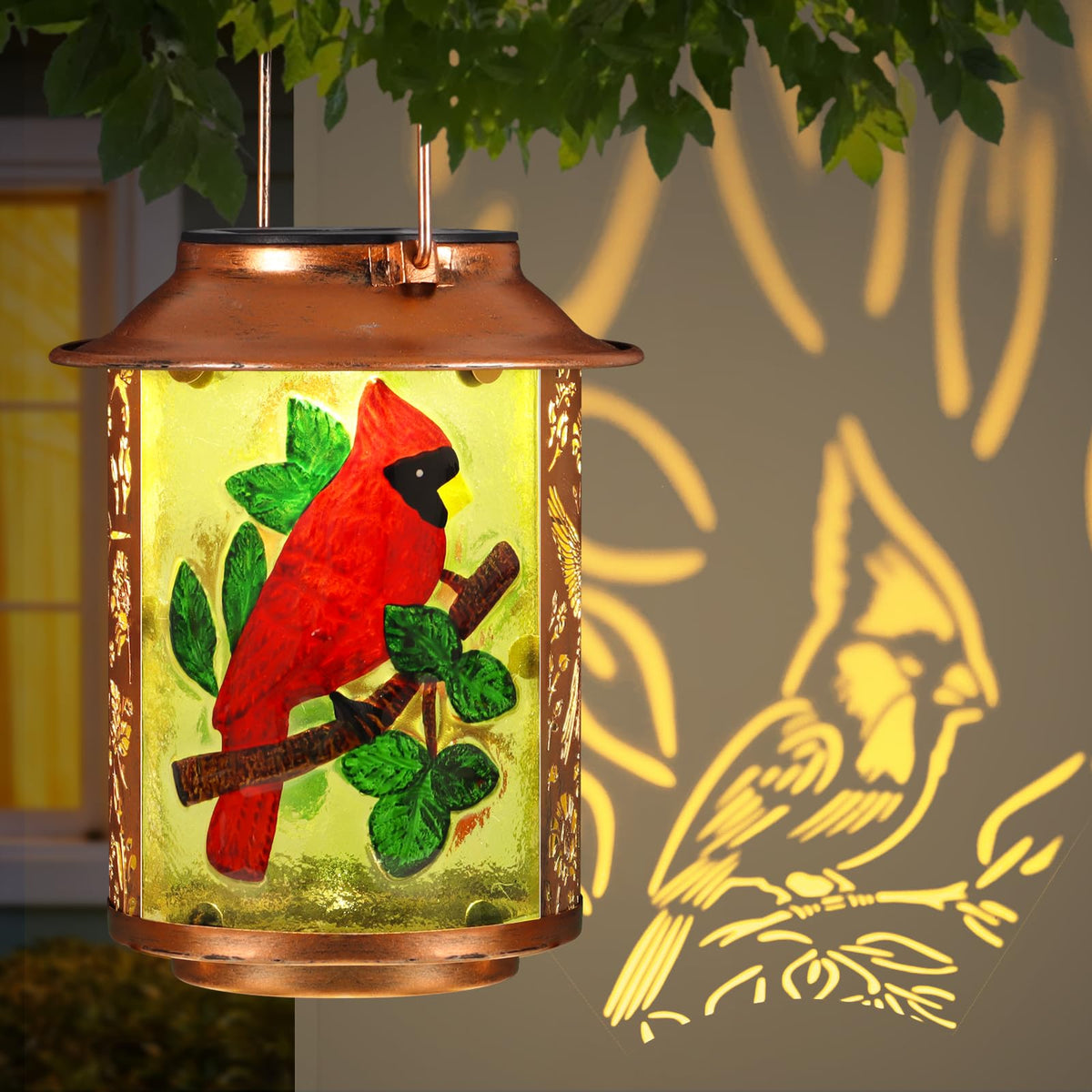 Pawatee Cardinal wall-mount lantern adds weatherproof illumination to walls and entryways.