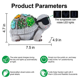 Pawatee eco friendly solar lighting powers the garden statue overnight