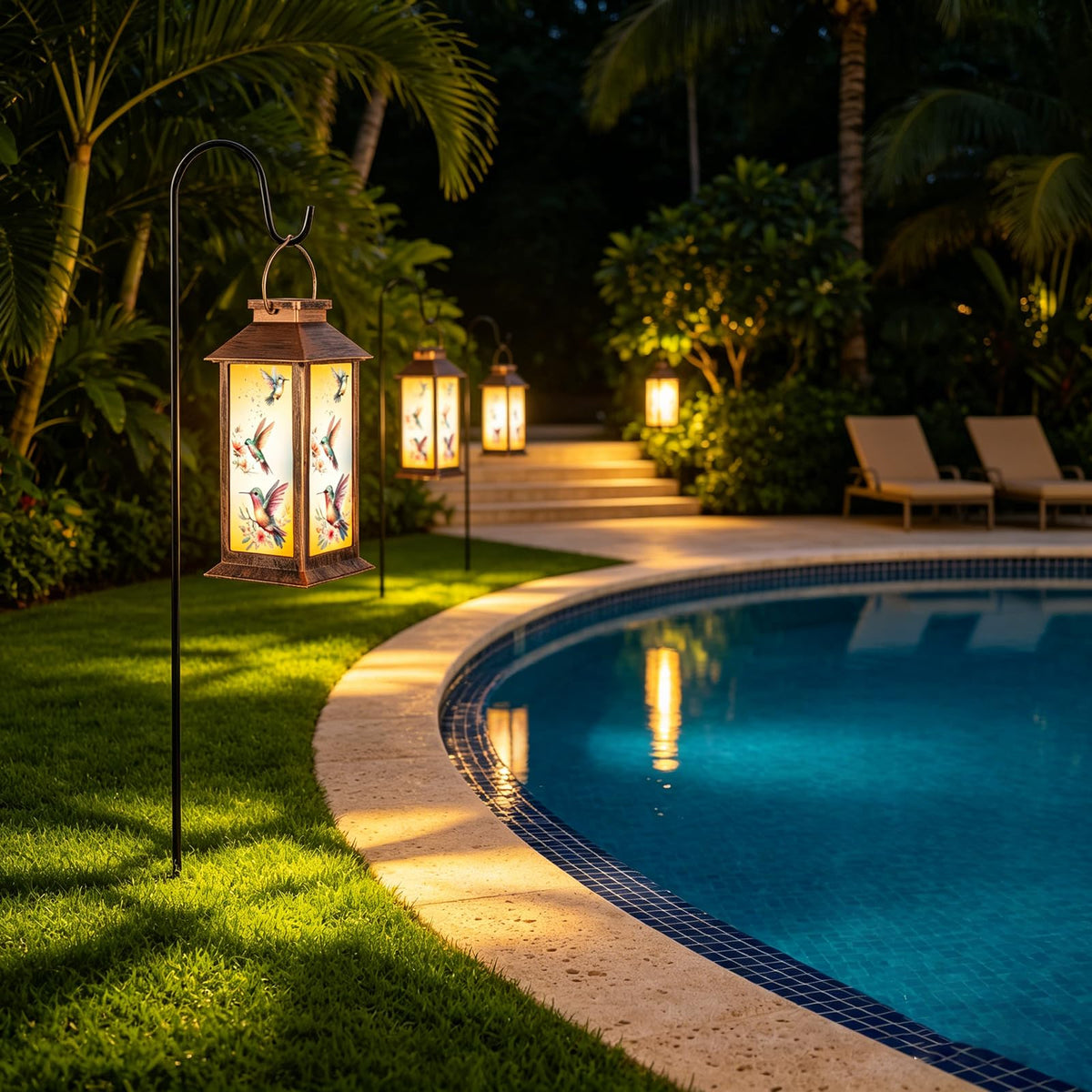 Pawatee garden light warm color glow for patios and lawns