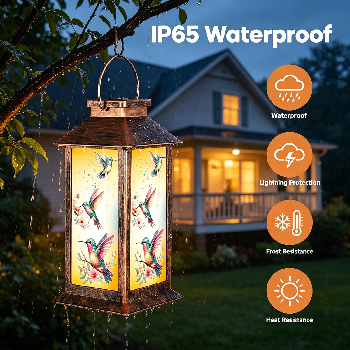 Pawatee solar lantern with automatic daytime charging for easy nights