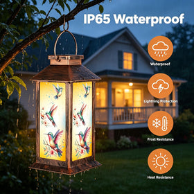 Pawatee solar lantern with automatic daytime charging for easy nights
