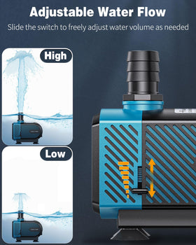 Pawfly pump with ceramic shaft and bearing for durable performance