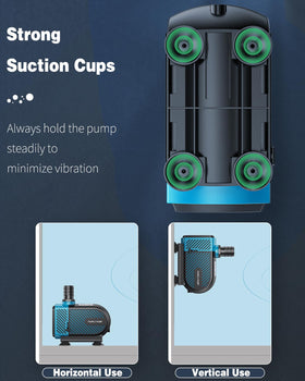 Pawfly pump in quiet operation with vibration-reducing design under 35 dB